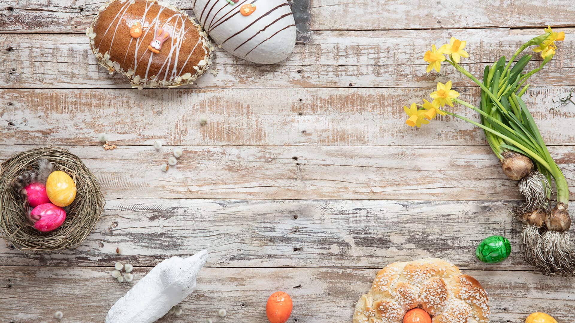 Ostern, Osterlamm, Ostereier, Mandelsand Ei, Osterglocken, Butterkranz, Bäckerei Schmitz & Nittenwilm, Osterfrühstück