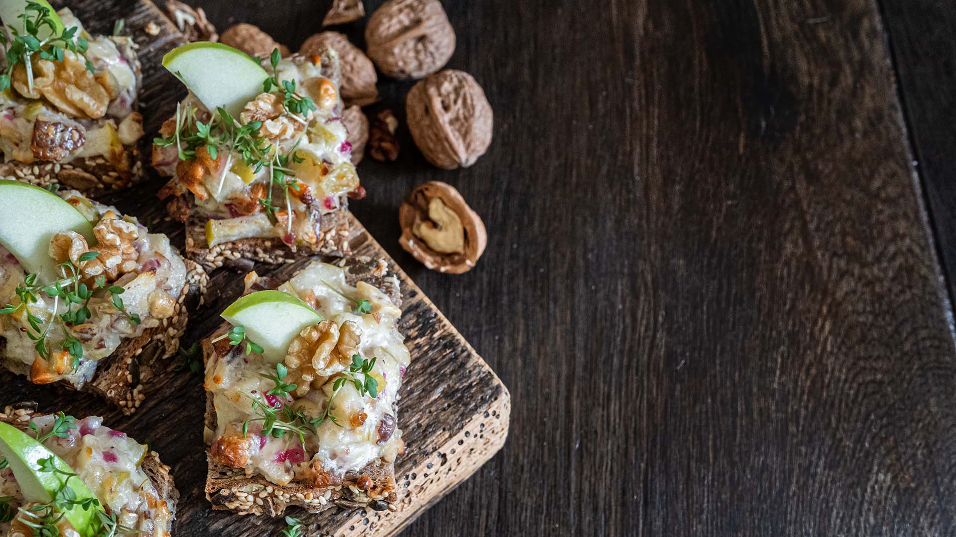 Kalifornisches Walnussbrot Tapas