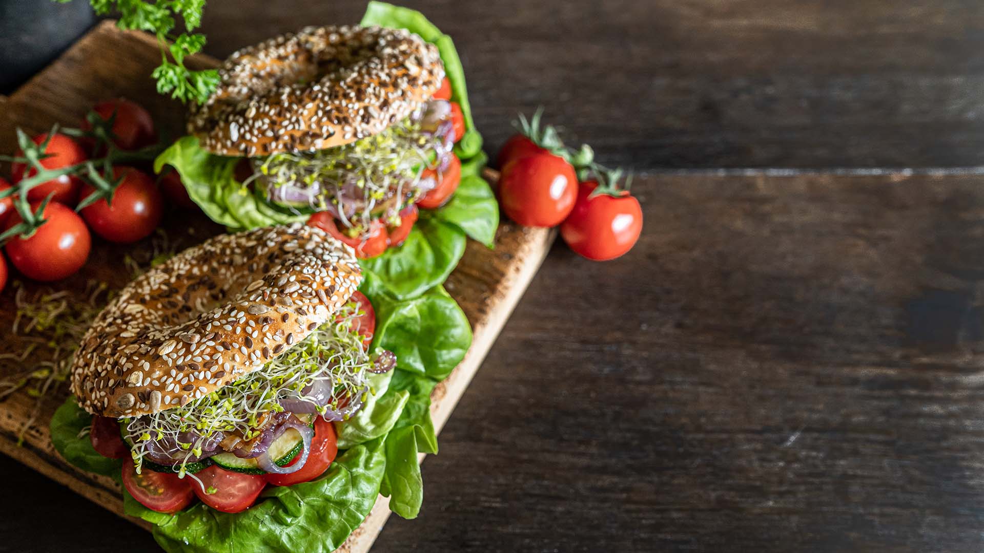 Frühstück-Bagel