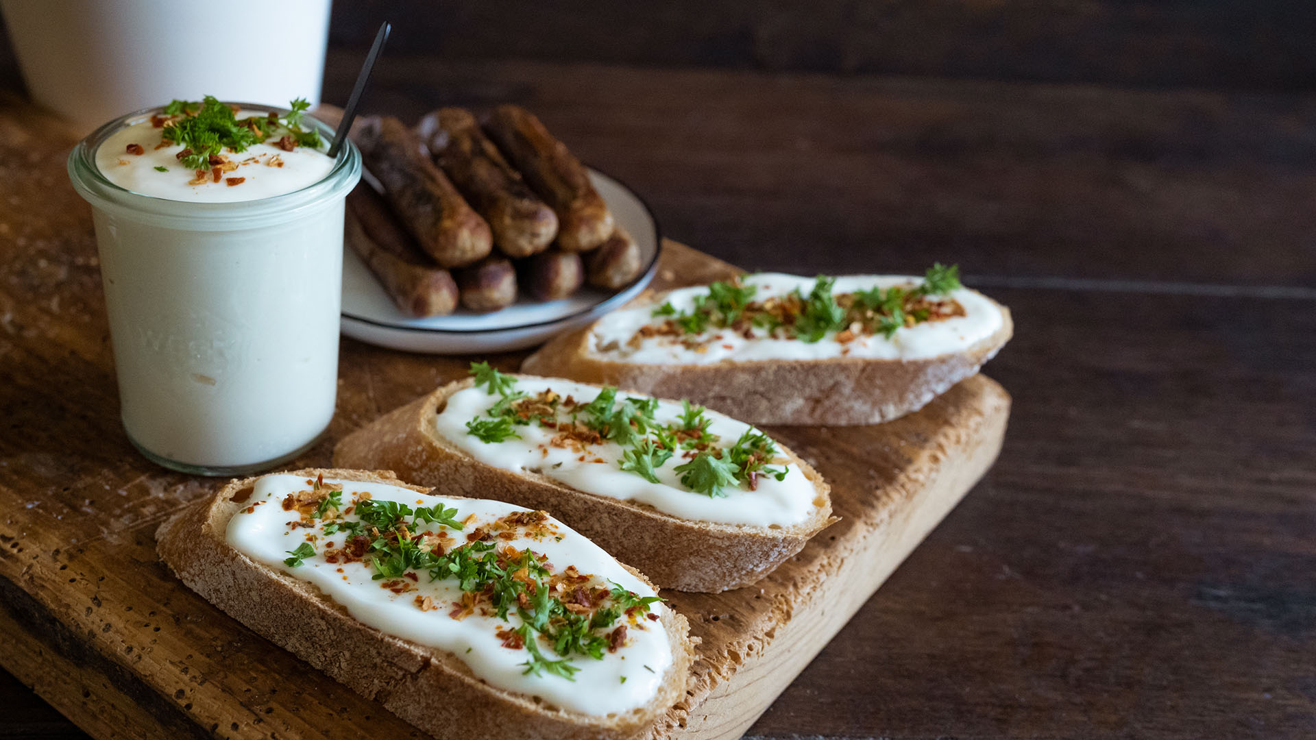 Rezept: Flute mit veganer Aioli
