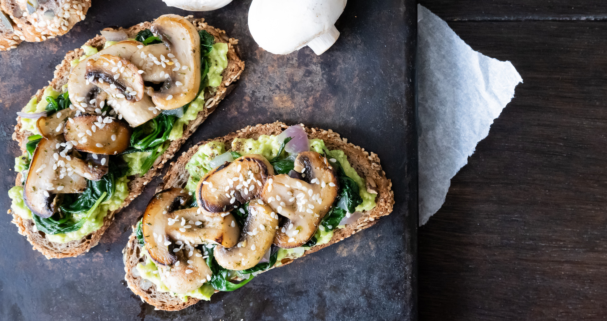 Rezept: Avocado-Spinat Walnussbrot