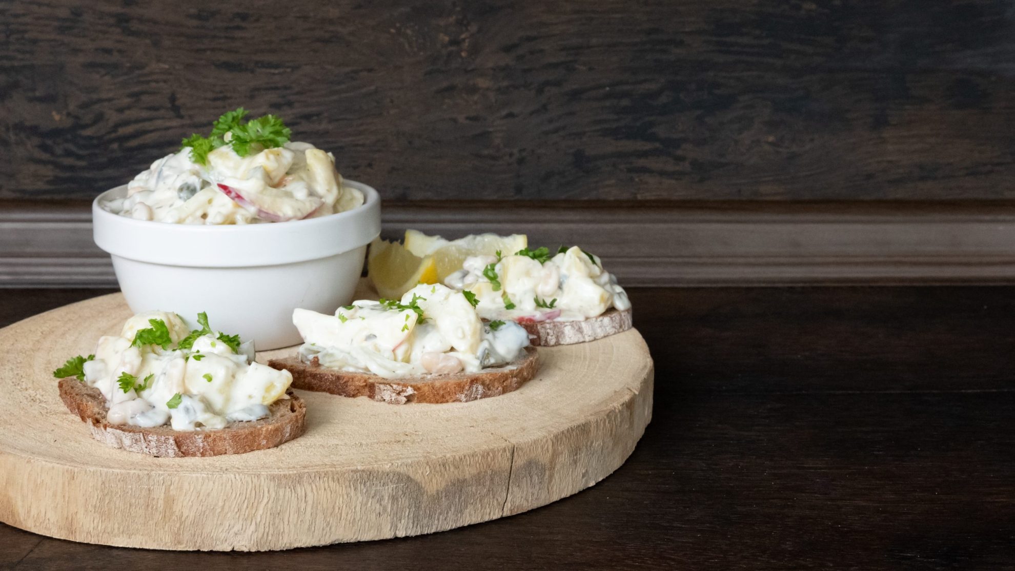 Rezept: Heringssalat auf Schwarzwälder Kruste