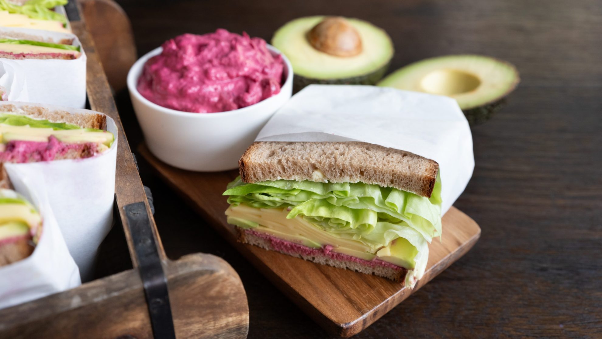 Powersandwich mit Rote Bete Aufstrich