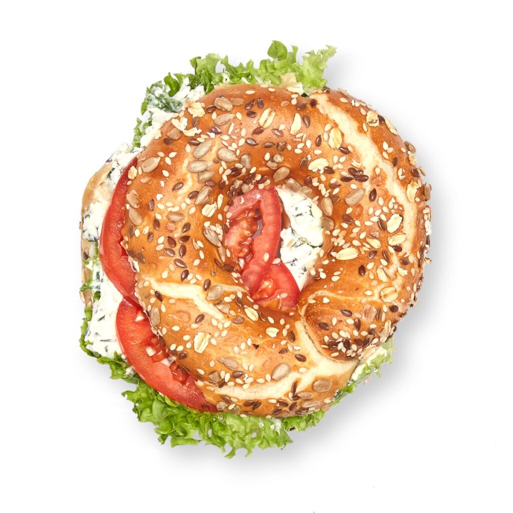 Bagel mit Frischkäse